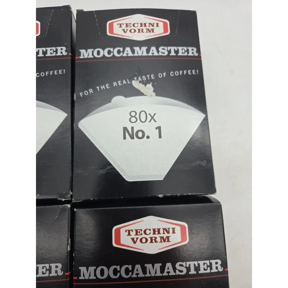 Moccamaster #1 Cup-One Filters White Paper 80-Count Boxes 4 Boixes - NEW